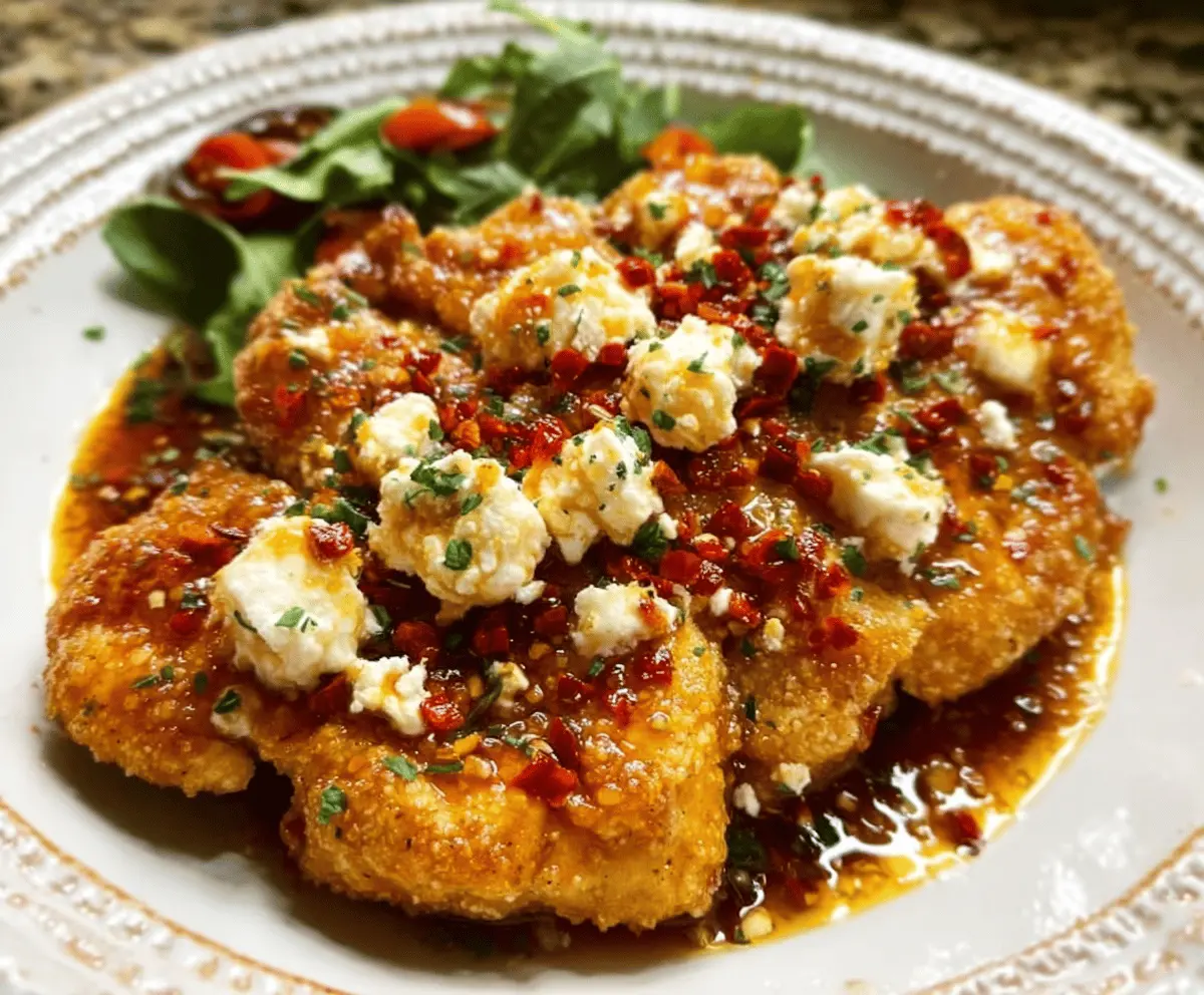 Crispy Hot Honey Feta Chicken Recipe