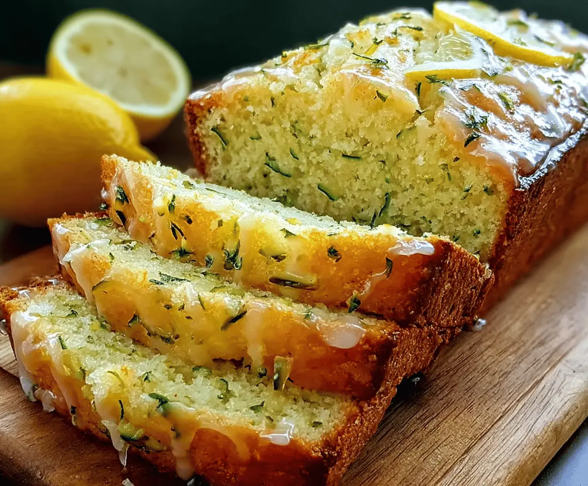 Moist Lemon Zucchini Bread Recipe