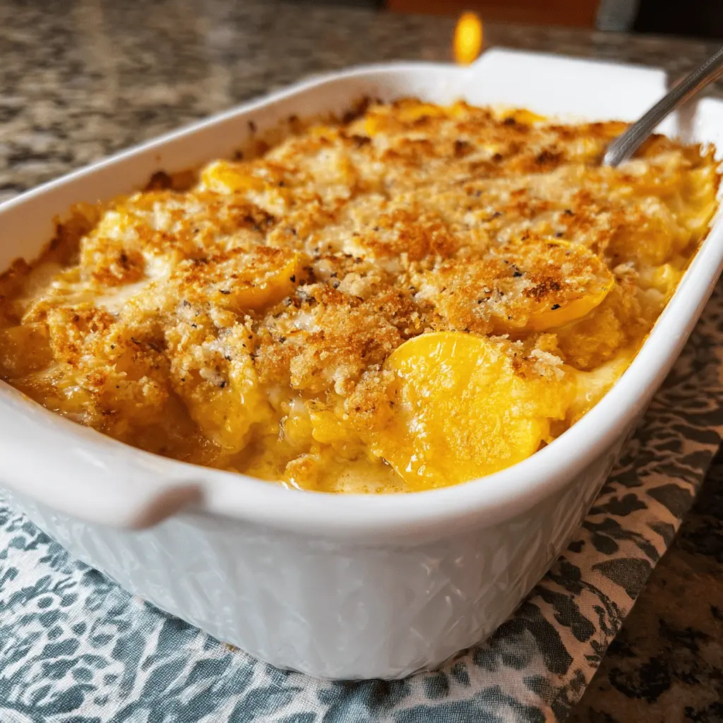Easy Yellow Squash Casserole Recipe