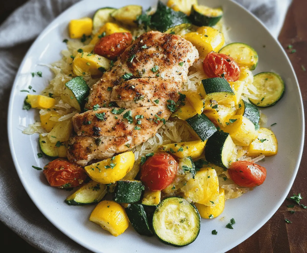 Easy Chicken Breast with Zucchini and Squash Recipe