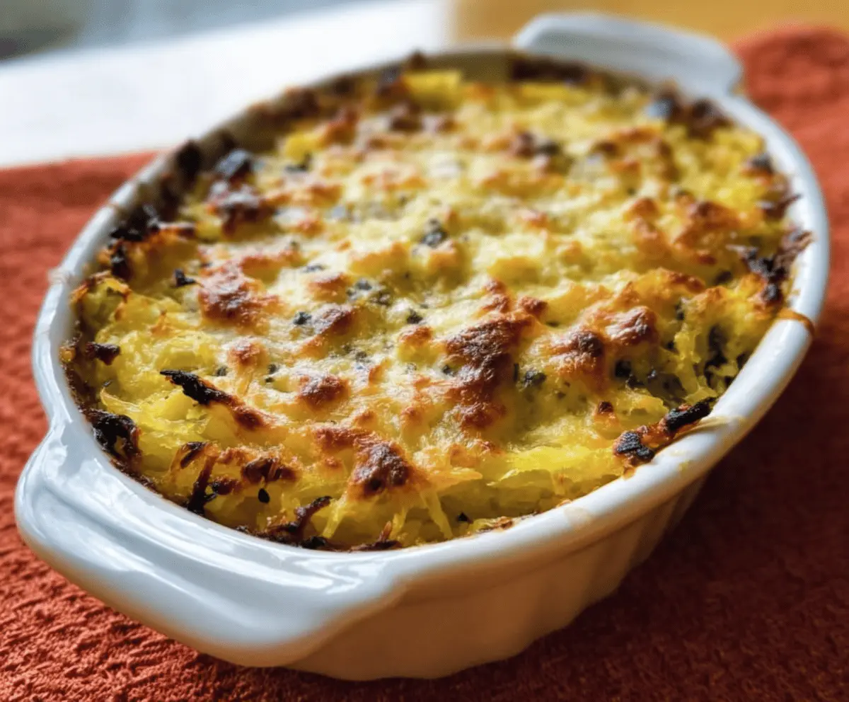 Healthy Spaghetti Squash Au Gratin Recipe