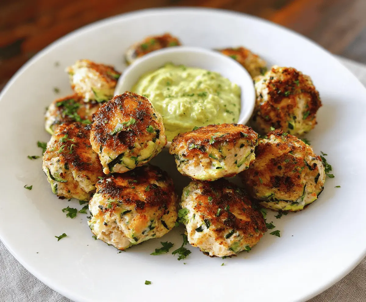High Protein Chicken Zucchini Poppers Recipe
