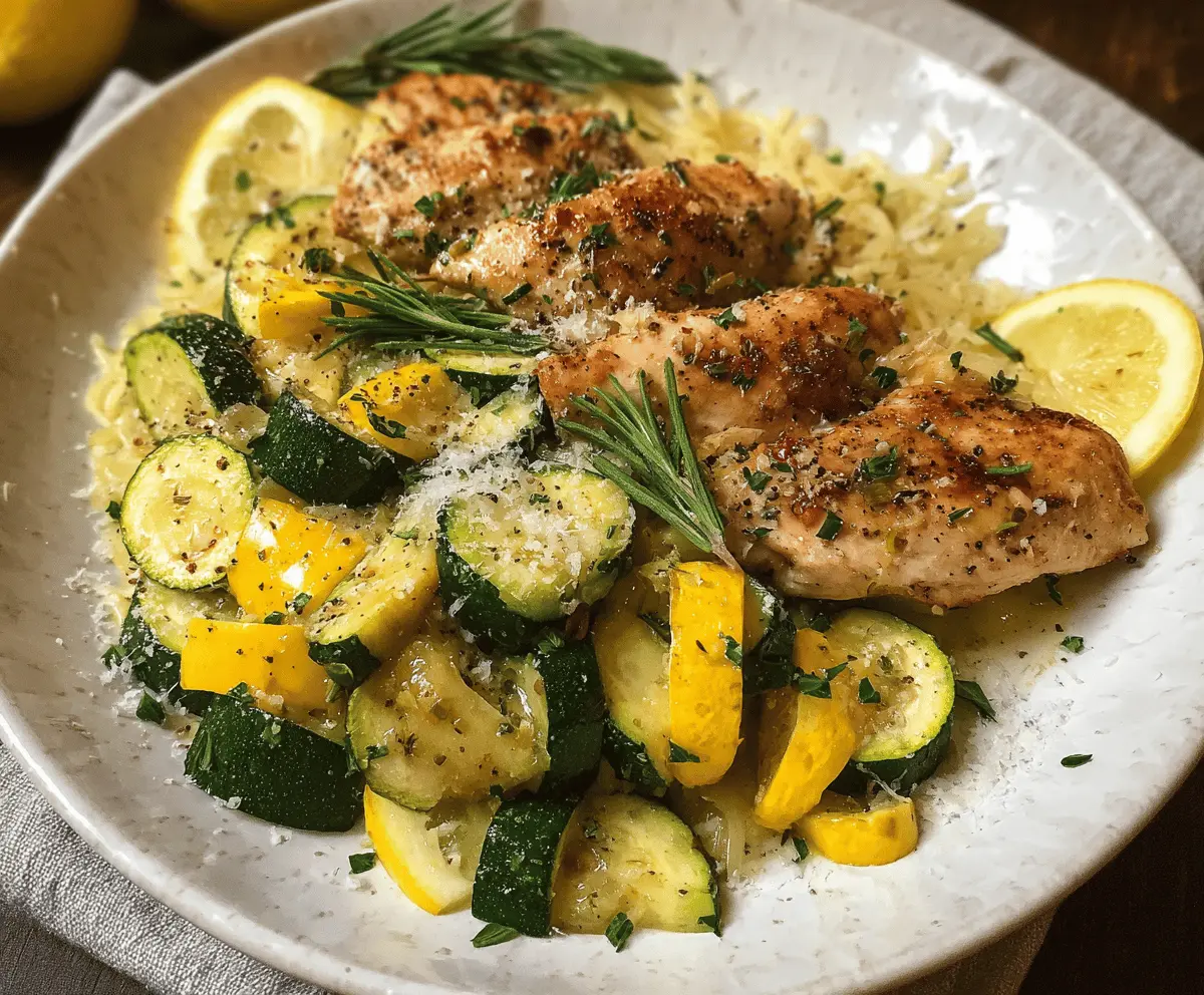 Easy Chicken Breast with Zucchini and Squash Recipe
