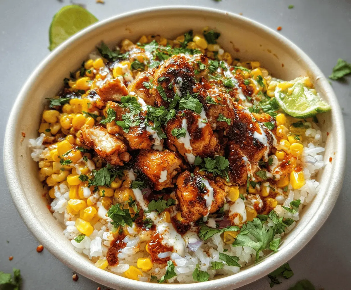 Easy Street Corn Chicken Rice Bowl Recipe