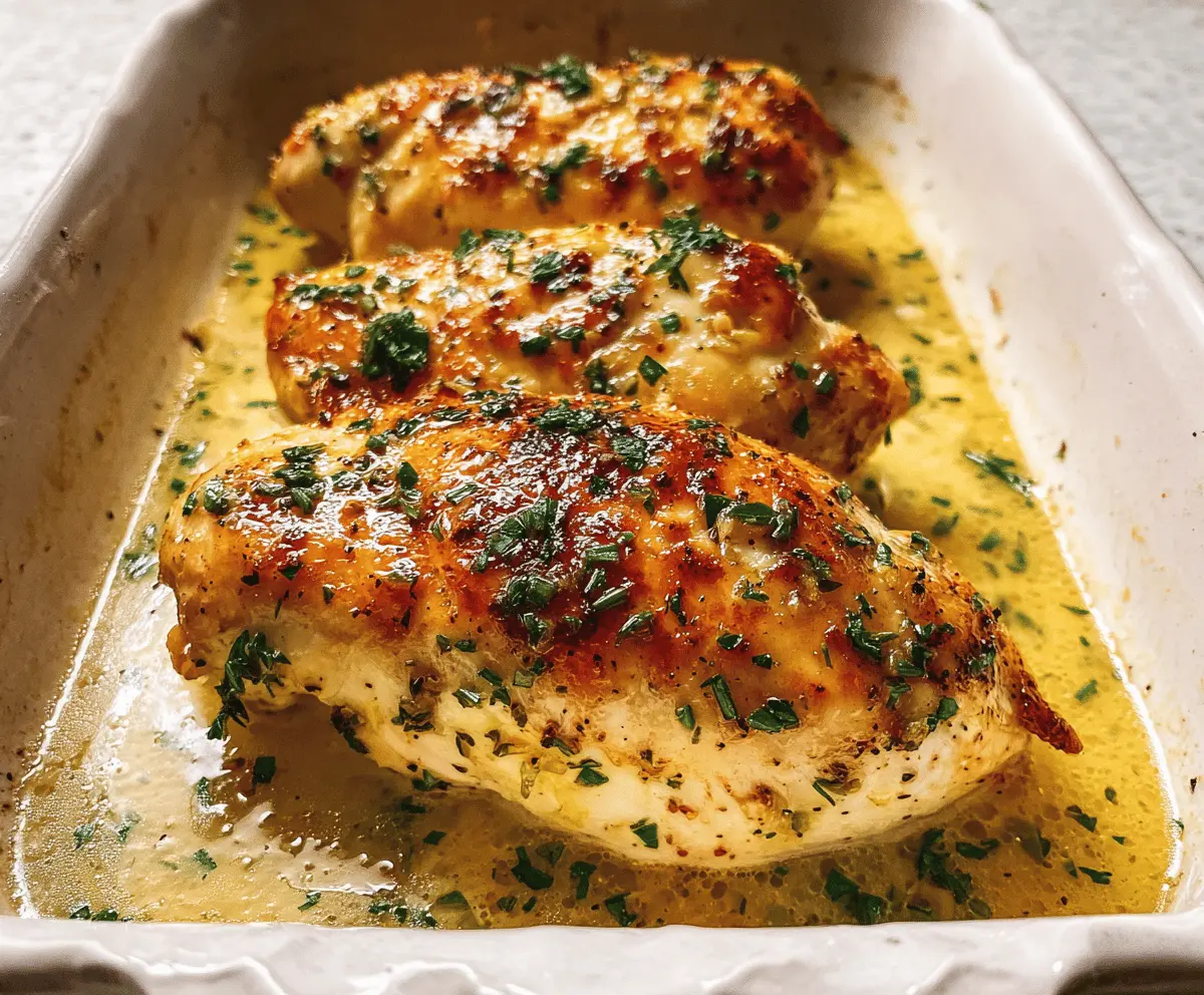 Easy Garlic Butter Baked Chicken Breast Recipe