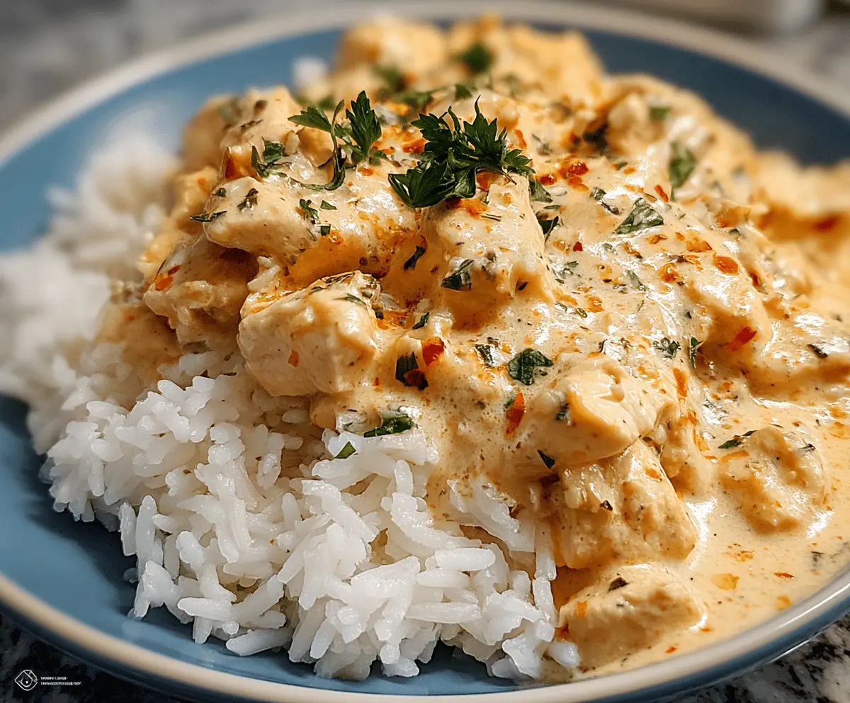 Easy Creamy Chicken and Rice Recipe