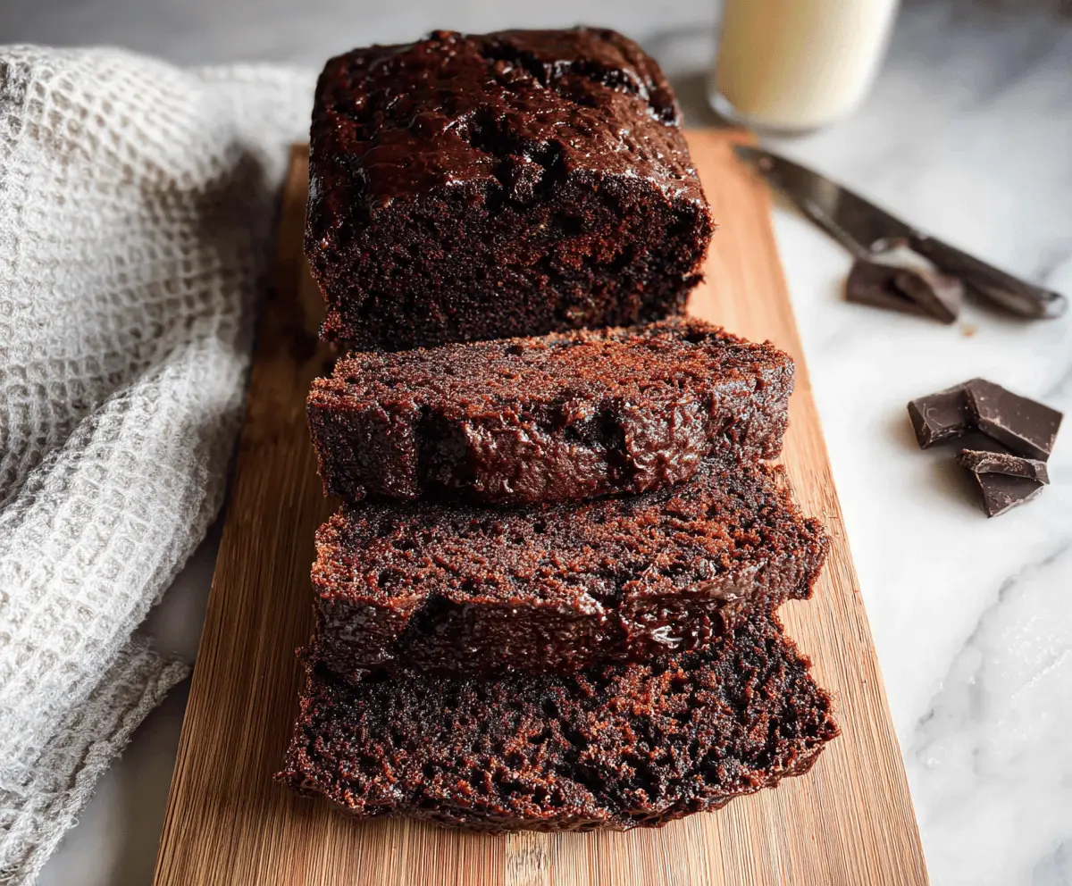 Healthy Chocolate Zucchini Bread Recipe