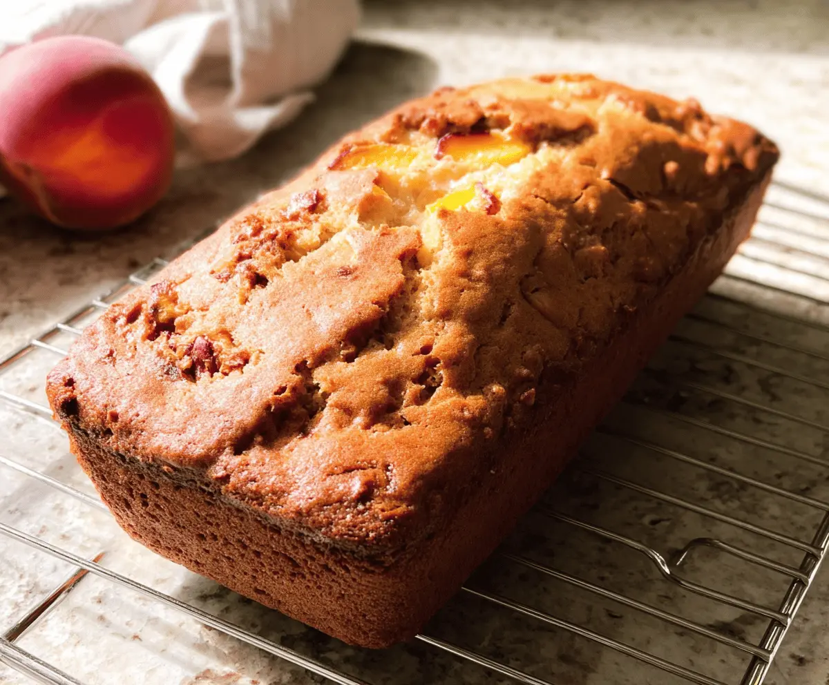 Southern Peach Bread Recipe With Fresh Peaches