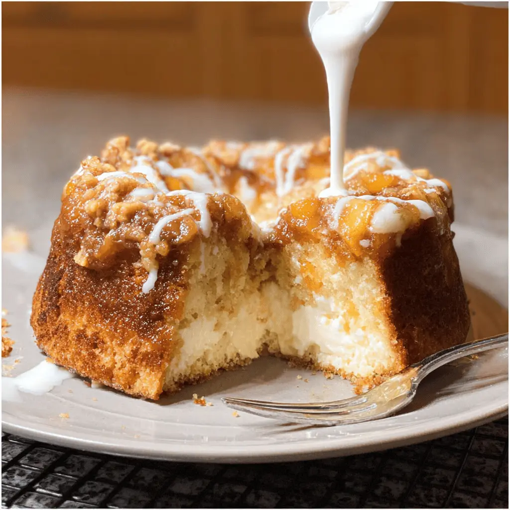 Cream Cheese Peach Cobbler Pound Cake Recipe