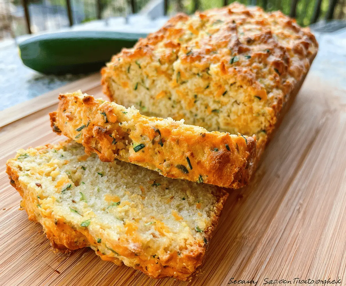 Easy Zucchini Cheddar Herb Beer Bread Recipe