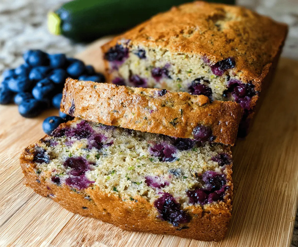 Moist Blueberry Zucchini Bread Recipe