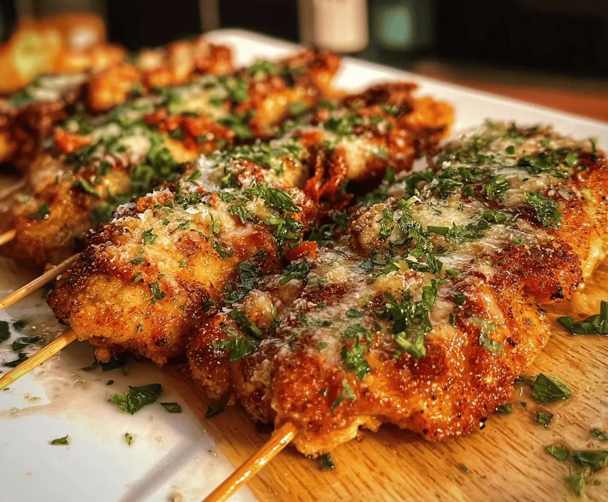 Garlic Parmesan Chicken Blackstone Style