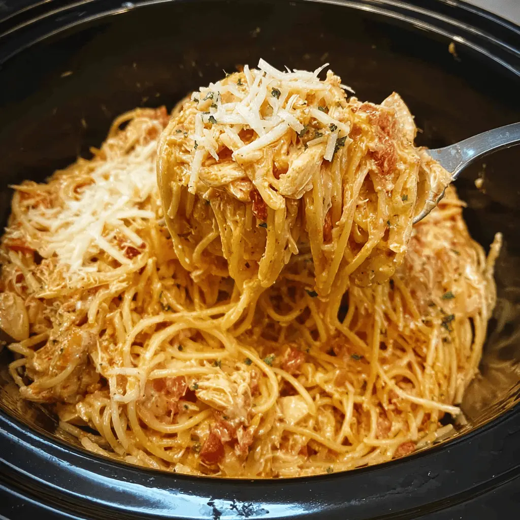 Easy Crockpot Chicken Spaghetti Recipe for Busy Nights