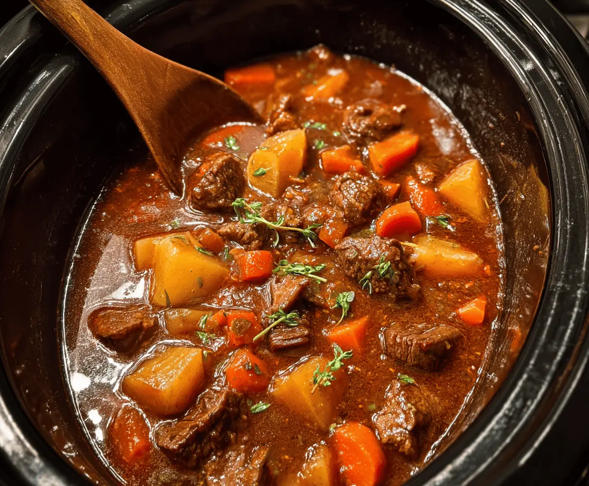 Easy Crock Pot Beef Stew Recipe