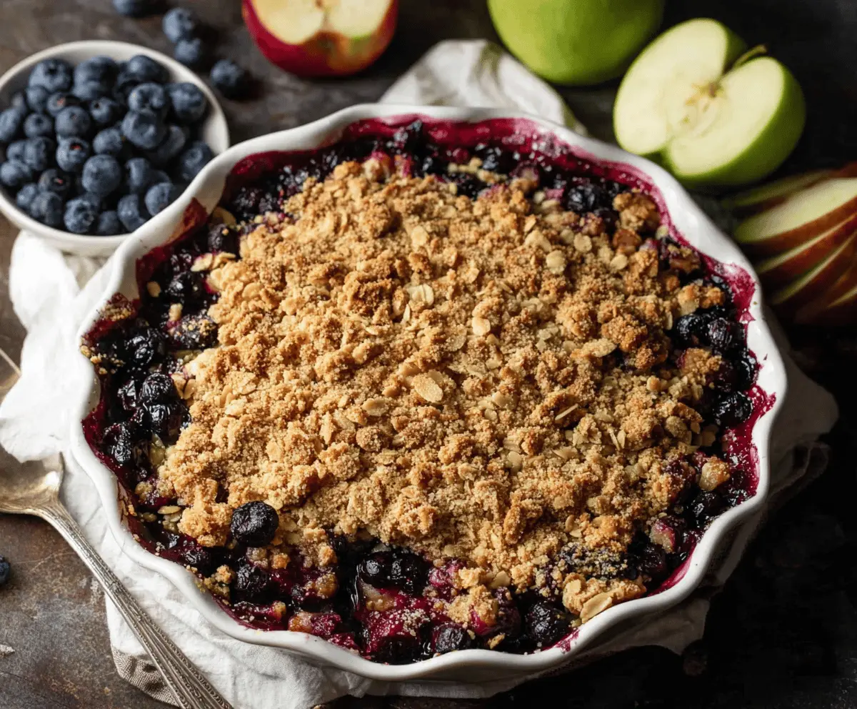Apple Blueberry Crisp