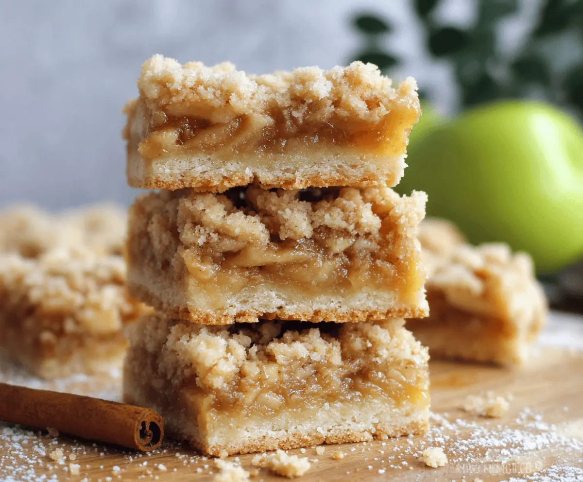 Apple Crisp Shortbread Bars