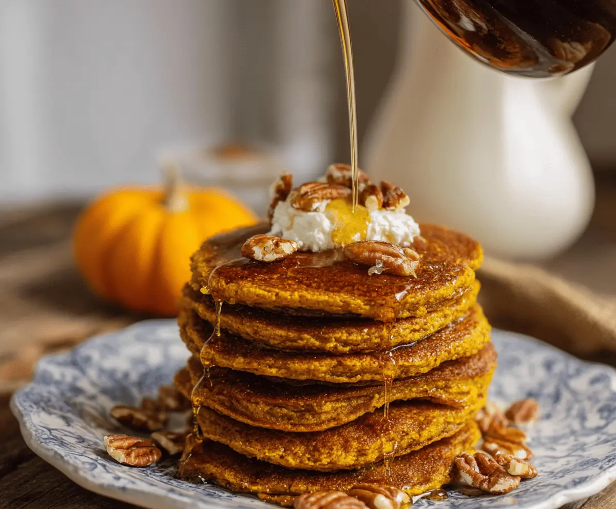 Blender Pumpkin Pancakes
