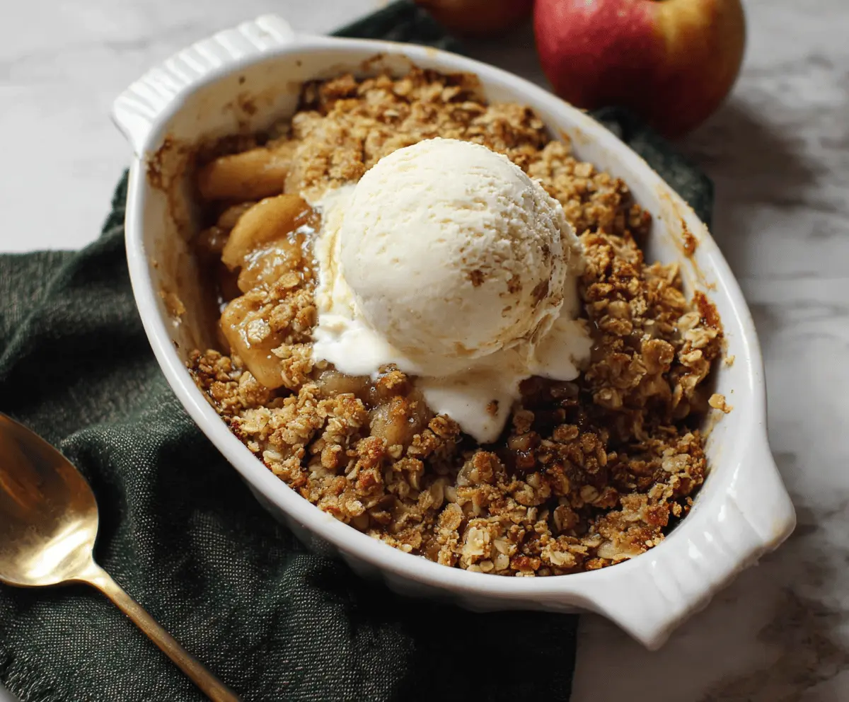 Brown Butter Apple Crisp