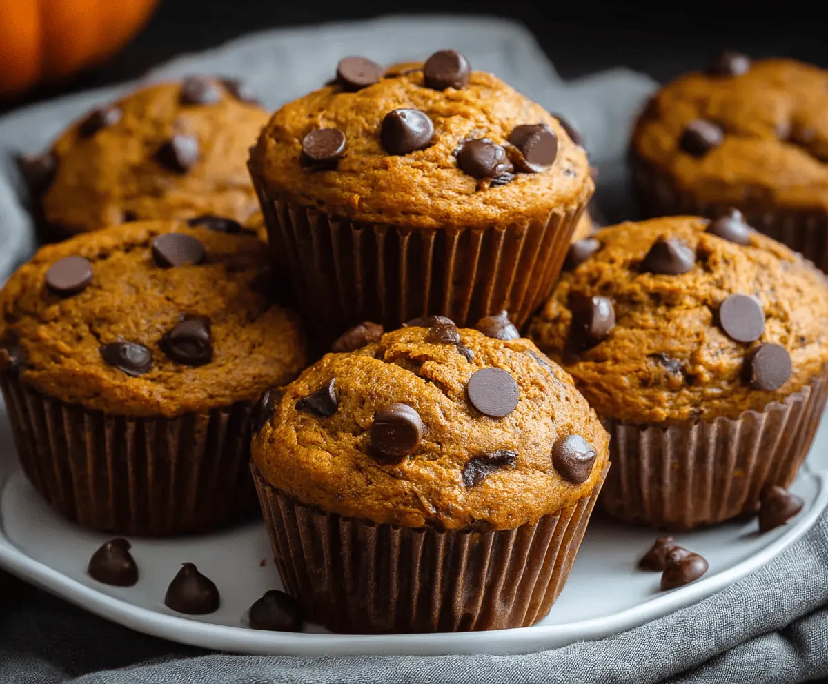 Chocolate Chip Pumpkin Muffins