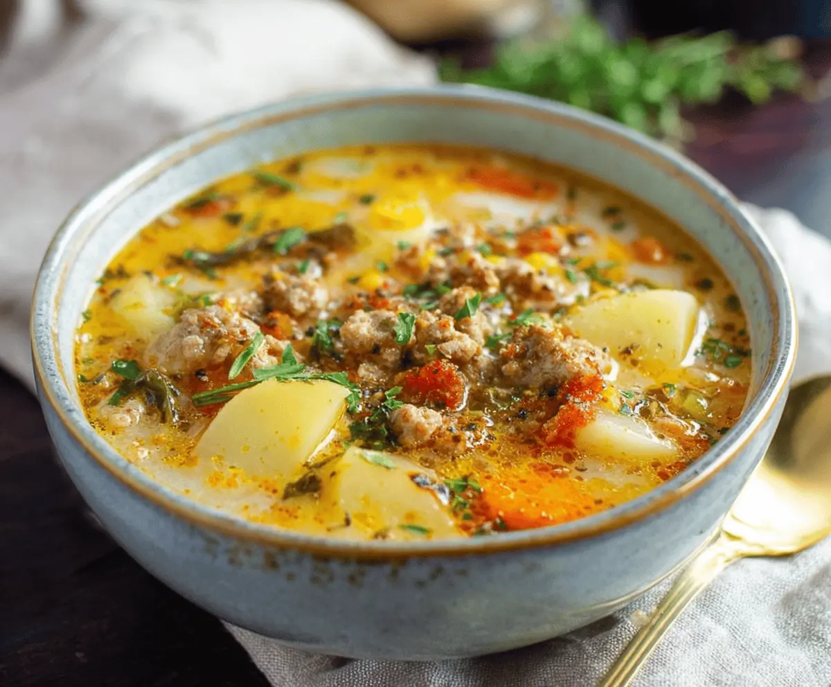 Cozy Italian Sausage and Potato Soup