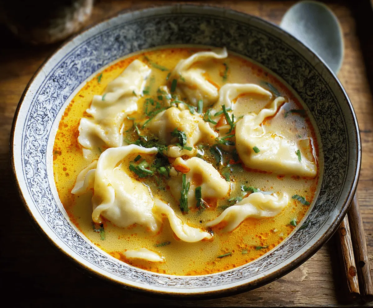 Curry Dumpling Soup