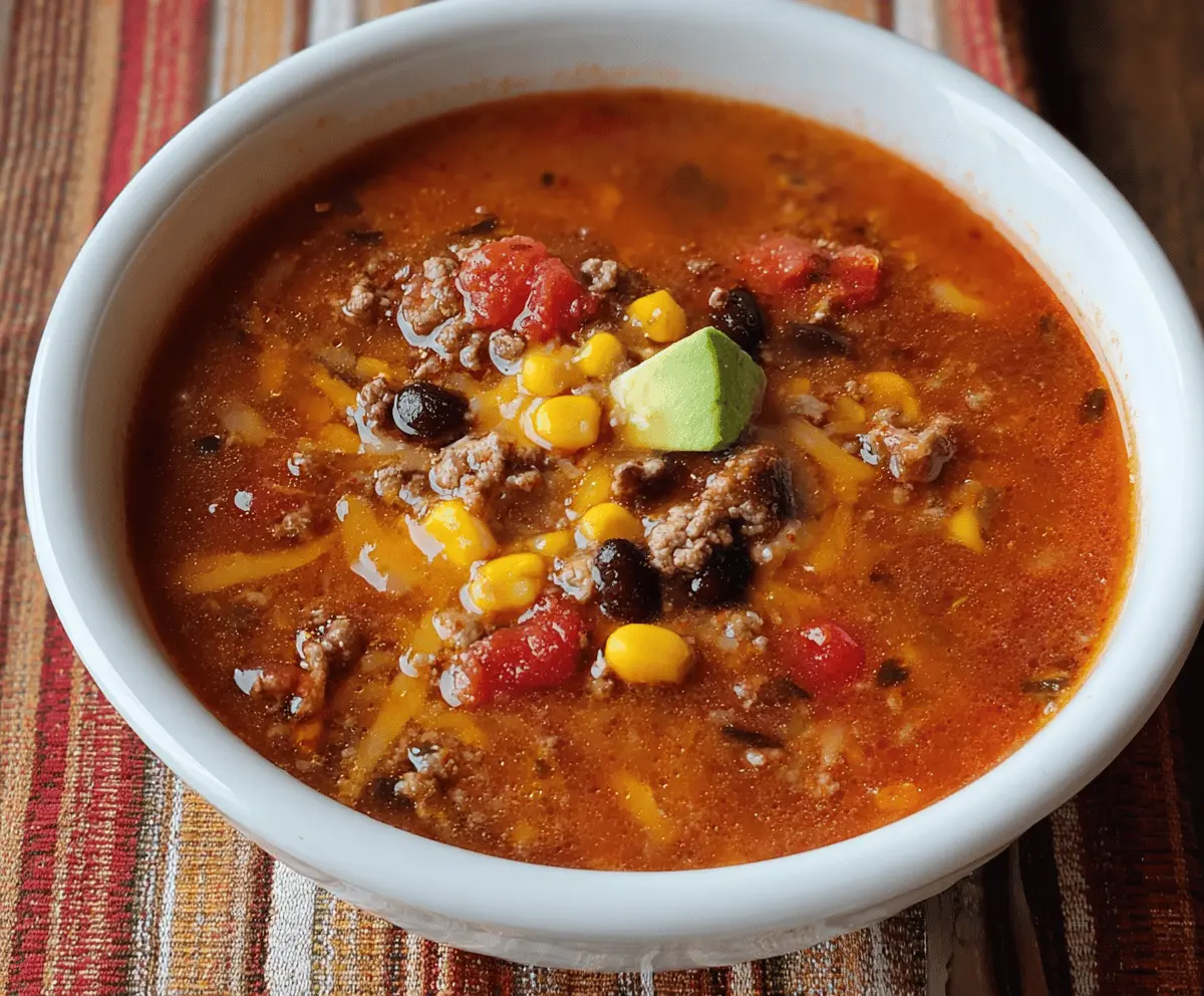 High-Protein Taco Soup