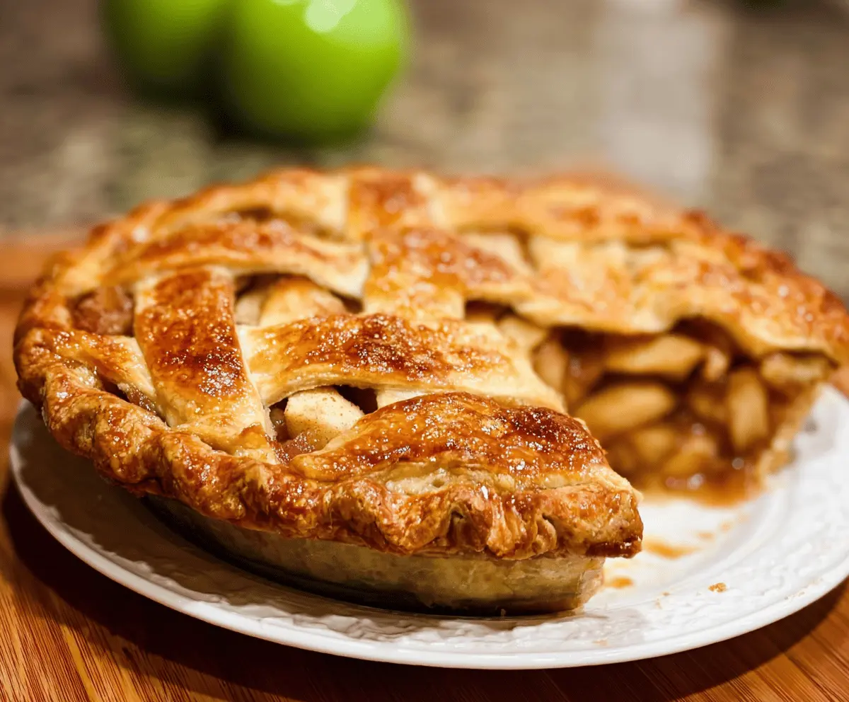 Homemade Apple Pie Flaky Crust