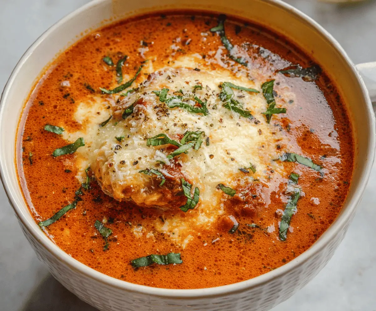 Low-Carb Lasagna Soup