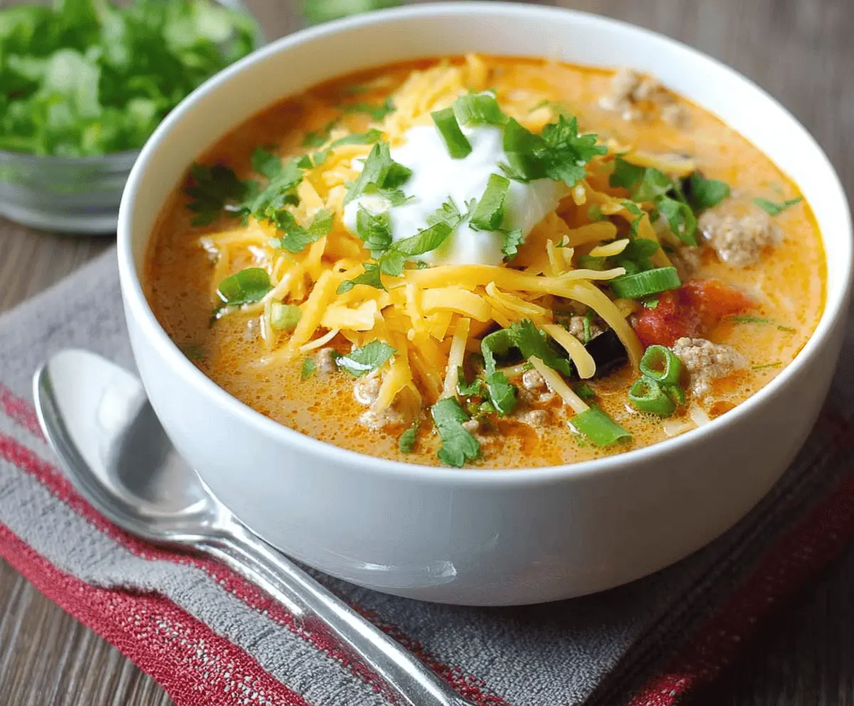 Low-Carb Taco Soup