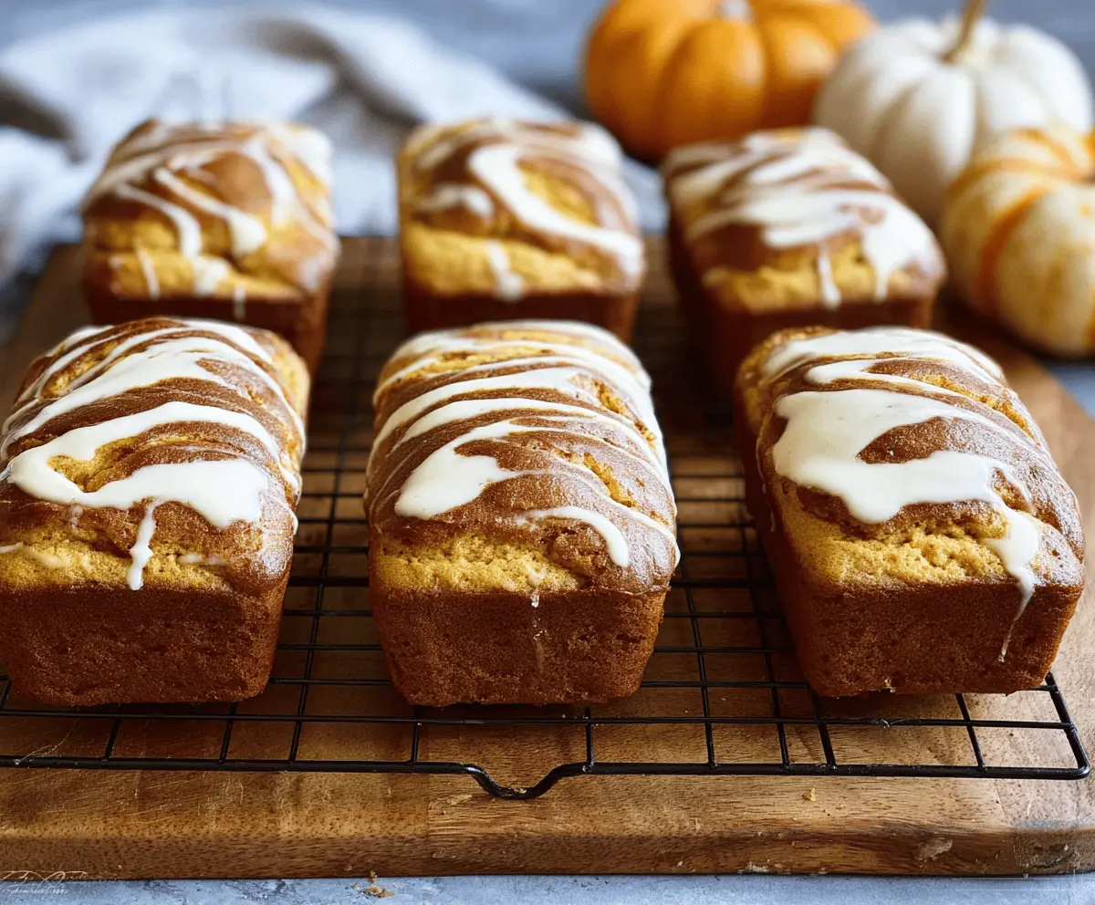 Mini Pumpkin Cream Cheese Bread