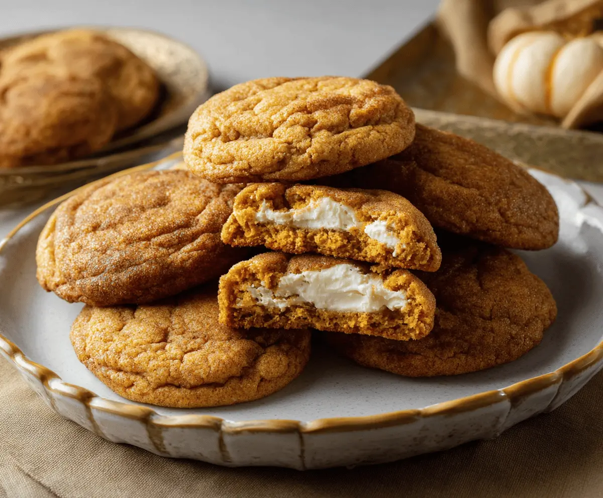 Pumpkin Cheesecake Cookies