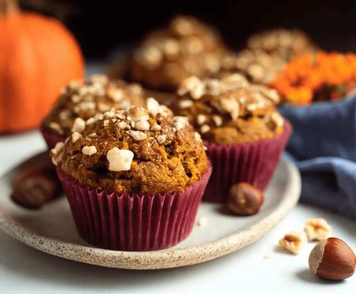 Pumpkin Hazelnut Muffins