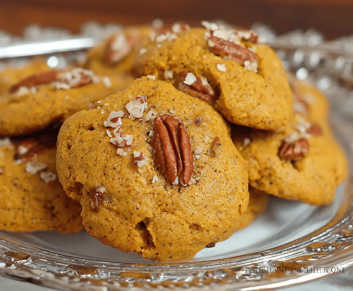 Pumpkin Pecan Cookies — soft, chewy cookies with toasty pecans