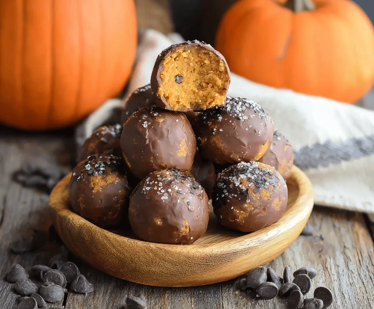 Pumpkin Protein Truffles