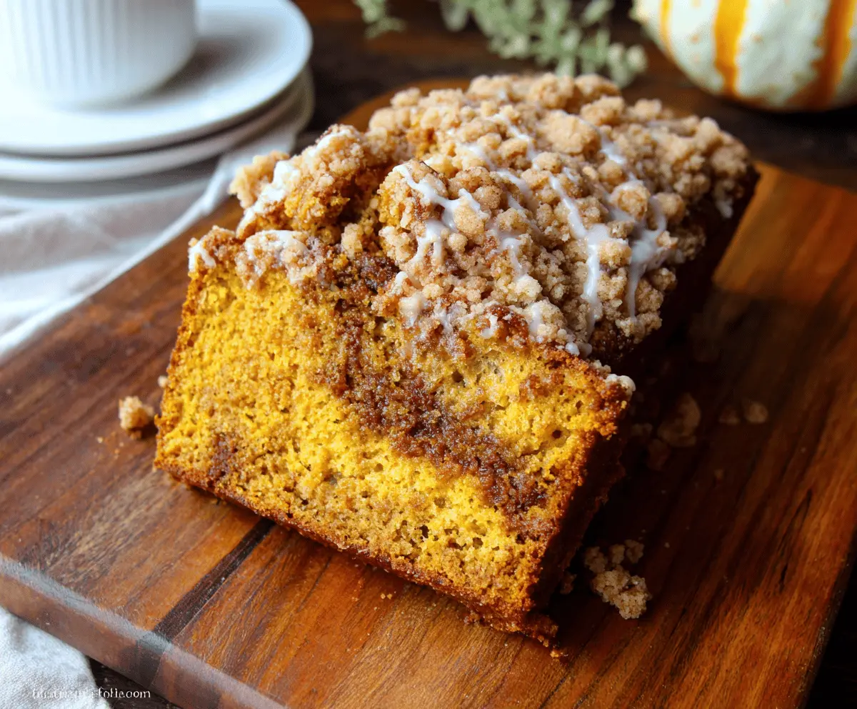 Pumpkin Streusel Bread