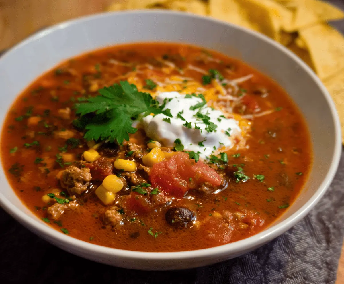 Spicy Taco Soup