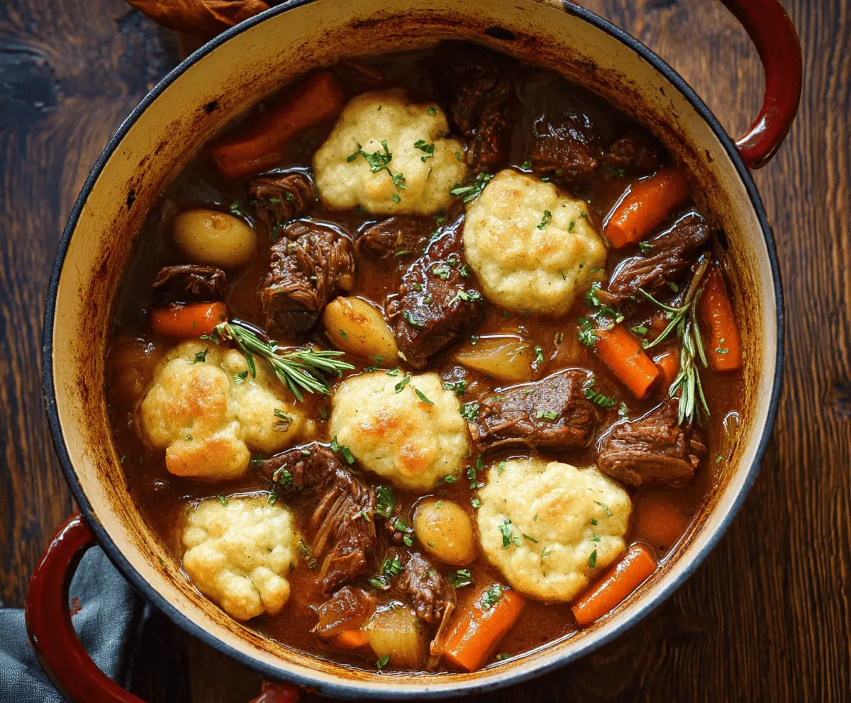 Beef Stew with Dumplings