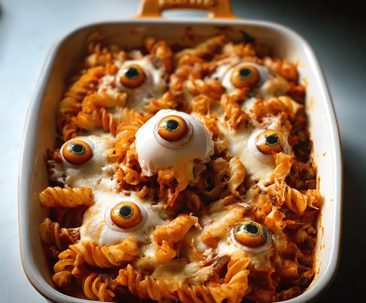 Eyeball Pasta Bake