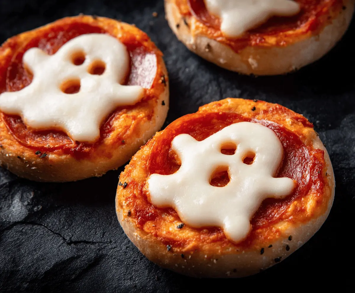 Ghost Pizza Bagels