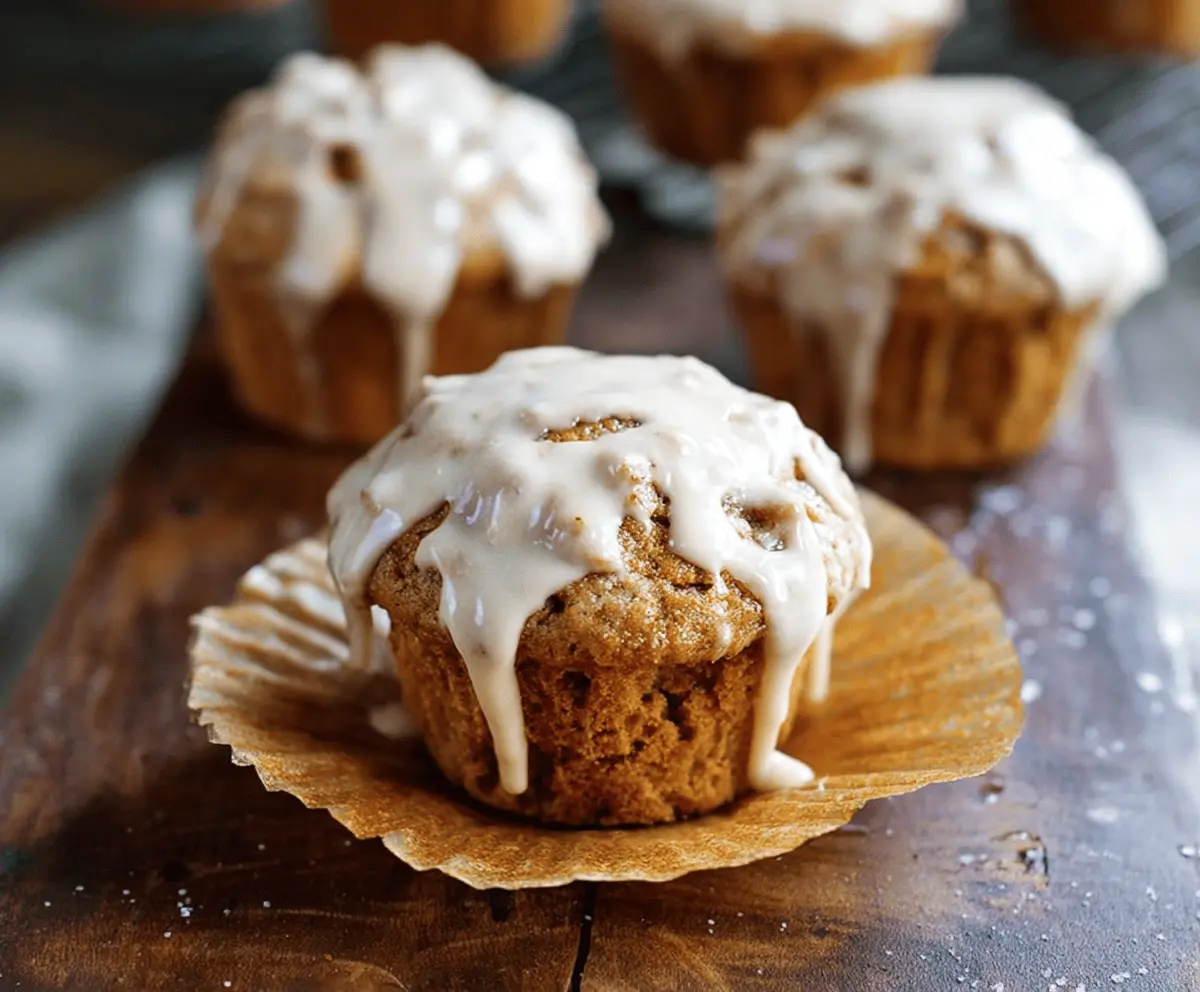 Glazed Pumpkin Muffins