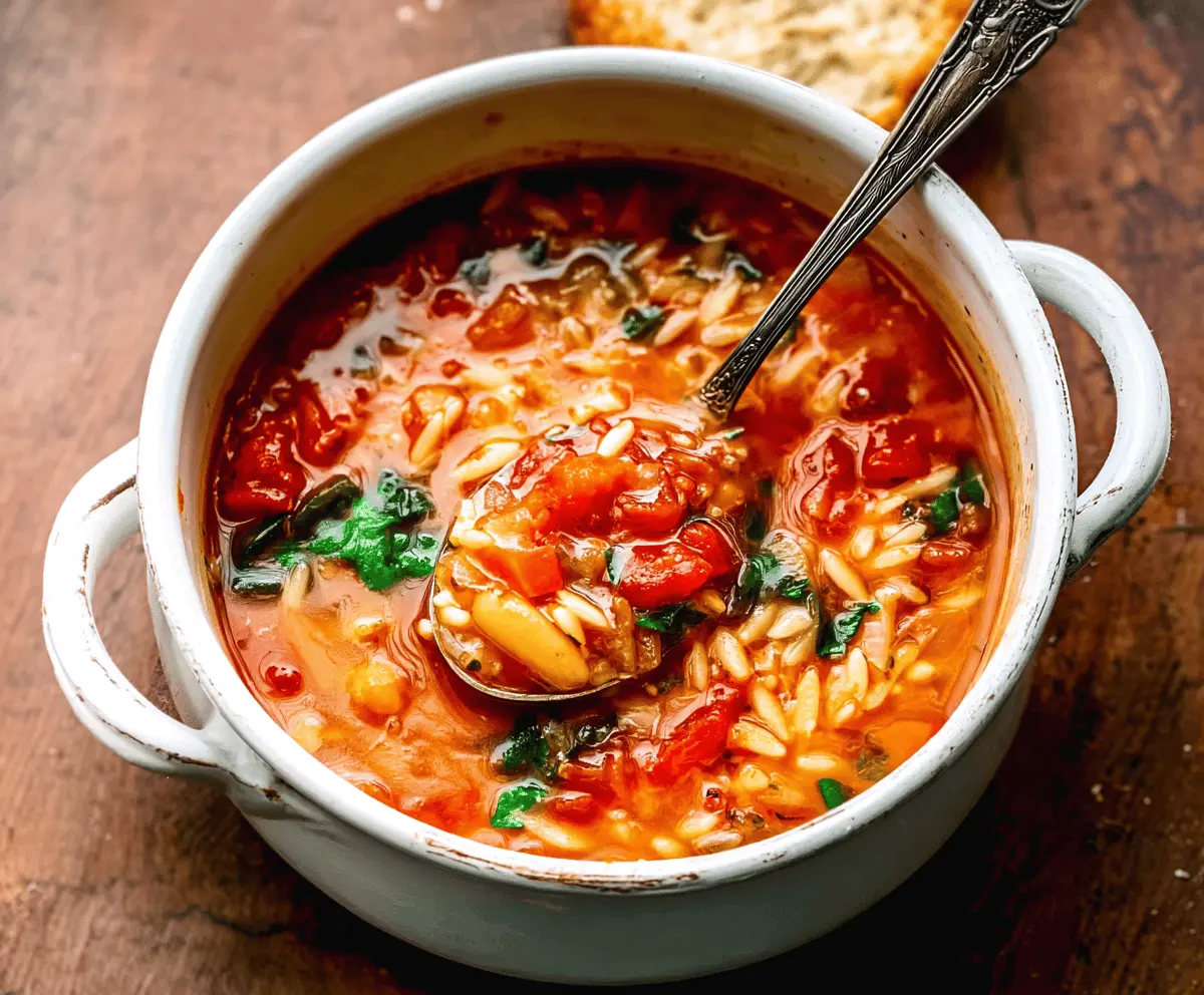 Italian Orzo Soup