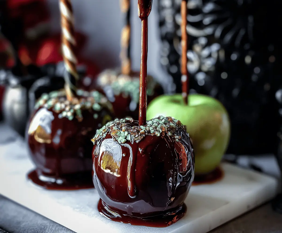 Poison Apple Caramel Apples