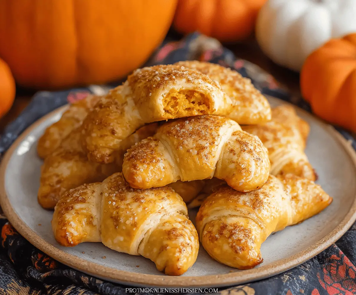 Pumpkin Crescent Bites