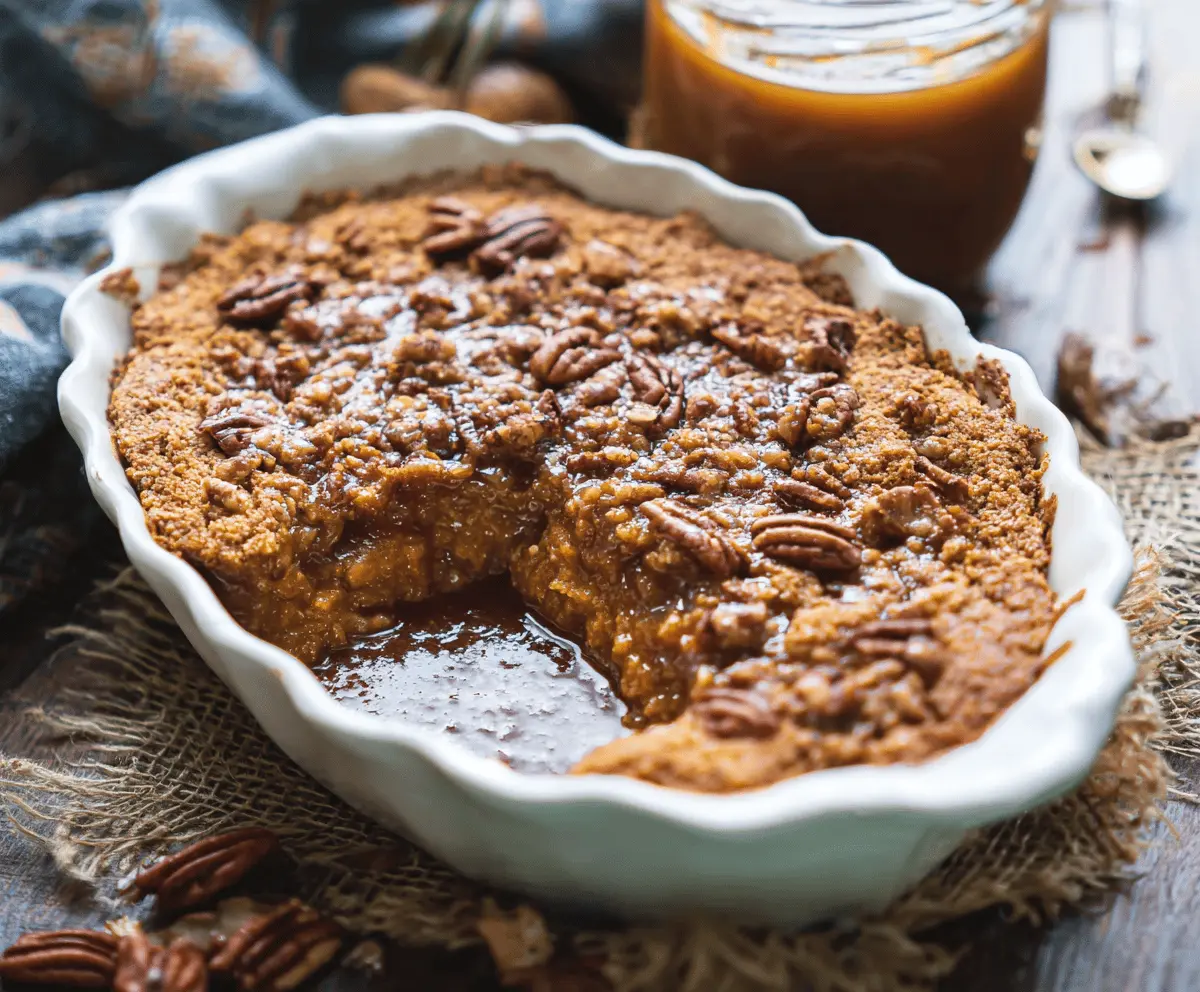 Pumpkin Pecan Cobbler