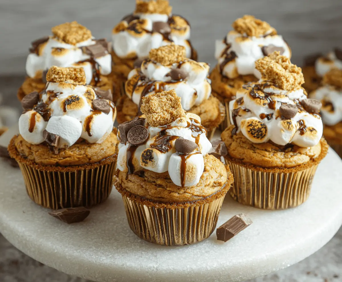 Pumpkin S'mores Muffins