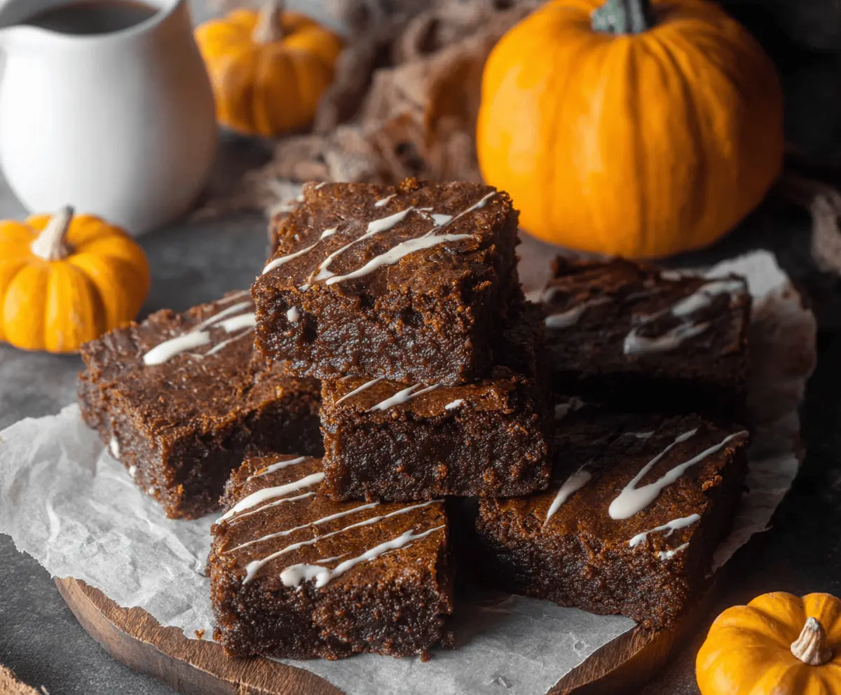 Pumpkin Spiced Brownies