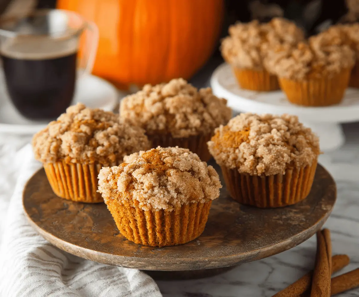 Pumpkin Streusel Muffins