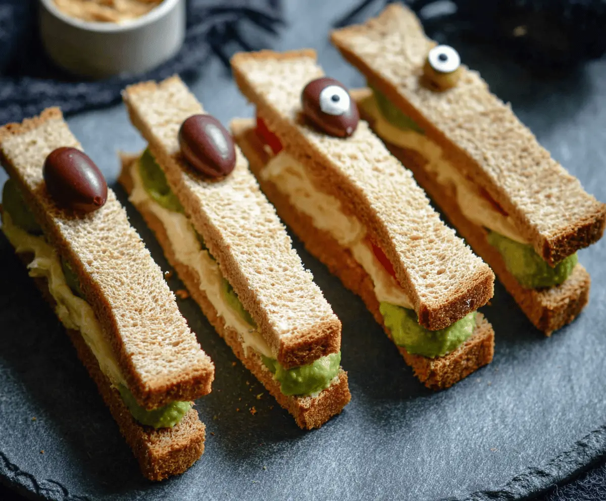 Spooky Finger Sandwiches
