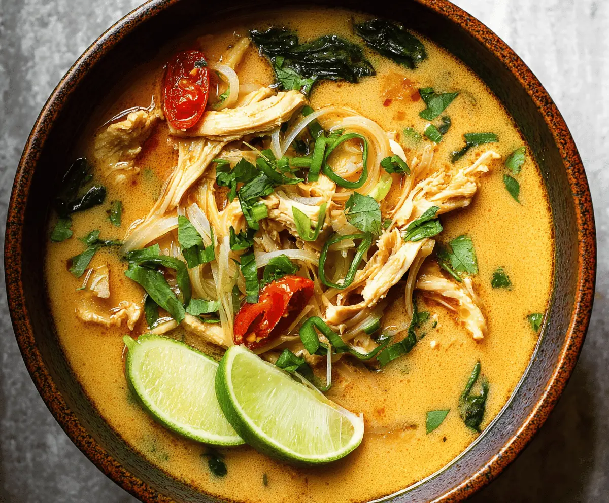 Thai Curry Chicken Soup