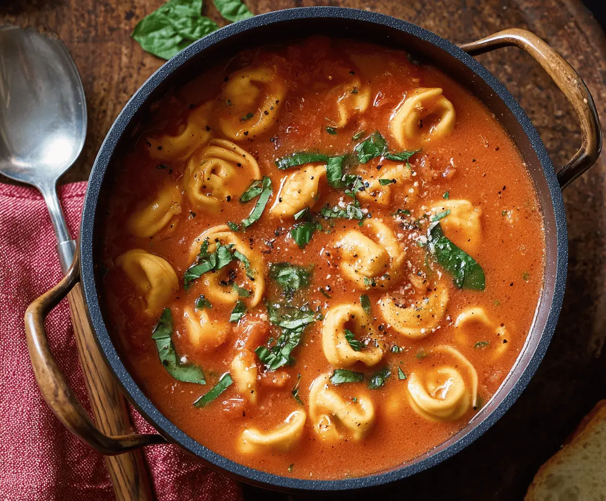 Tomato Tortellini Soup